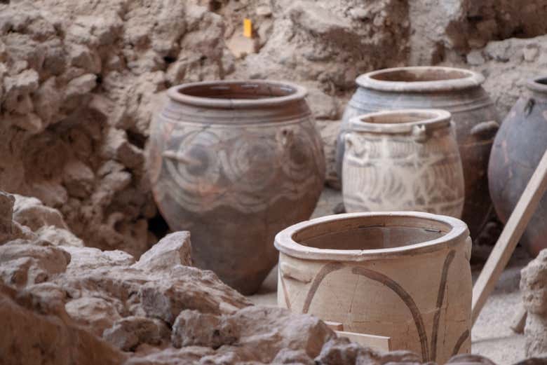 Entrada Al Yacimiento Arqueol Gico De Akrotiri Santorini