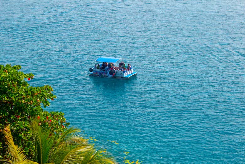 Paseo en lancha por la laguna Bacalar Civitatis México