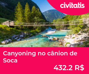 Canyoning no cânion de Soca