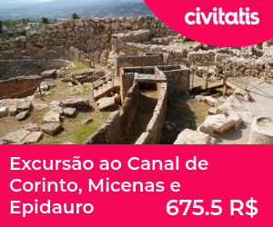 Excursão ao Canal de Corinto, Micenas e Epidauro