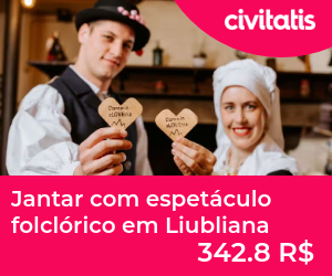 Jantar com espetáculo folclórico em Liubliana