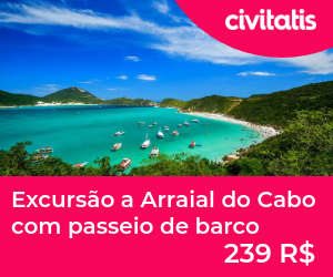 Excursão a Arraial do Cabo com passeio de barco