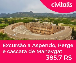 Excursão a Aspendo, Perge e cascata de Manavgat