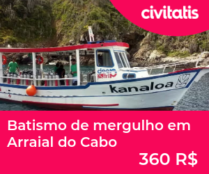 Batismo de mergulho em Arraial do Cabo