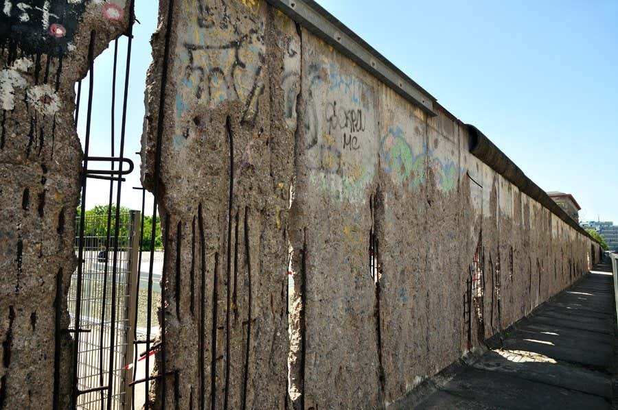 Les ruines du mur de Berlin