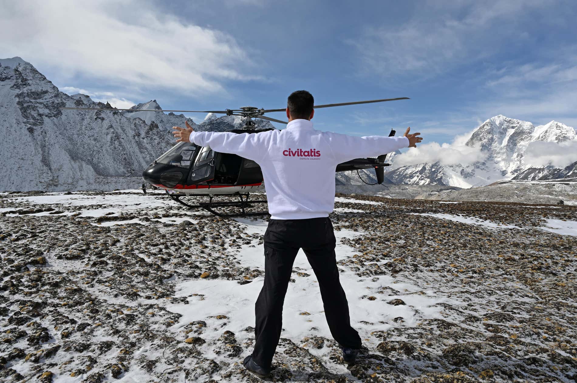 Alberto, en el Everest