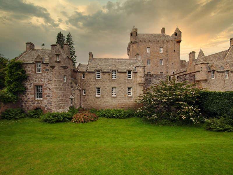 Castelo de Cawdor em Nairnshire, Escócia 