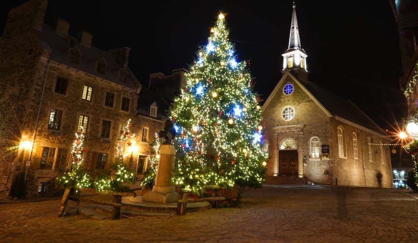 Mercado de Adviento en Quebec