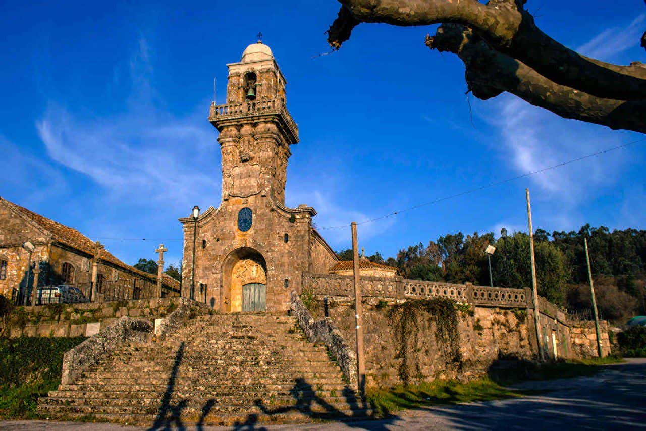 Iglesia en San Salvador de Coiro en Pontevedra