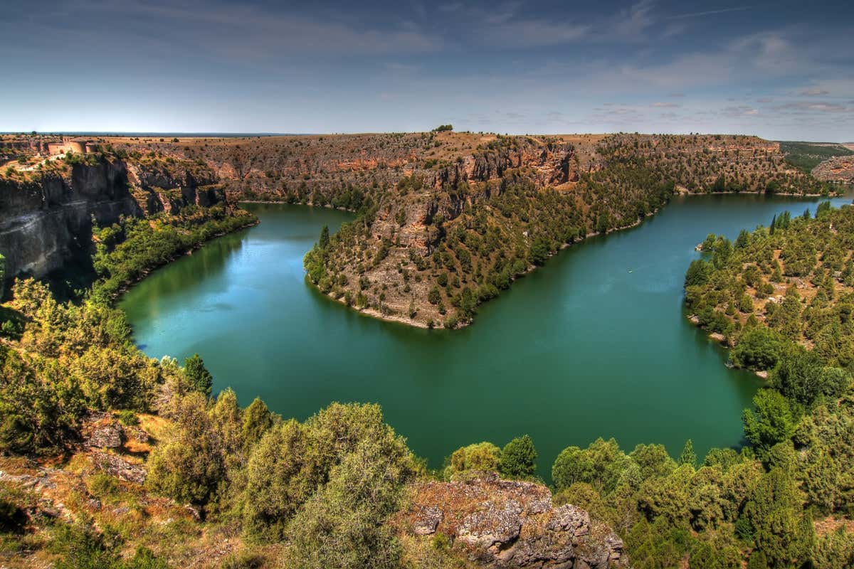 Prominente meandro del río Duratón. 