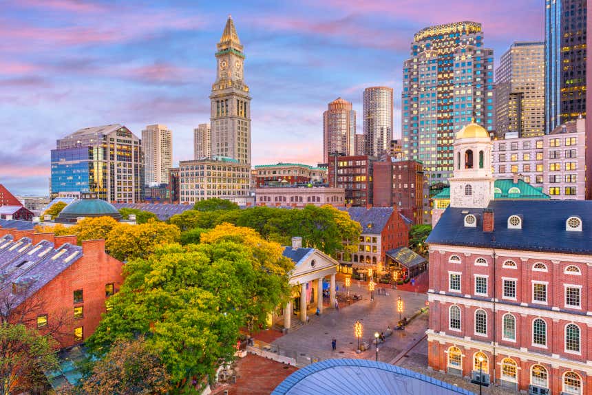 Edificios del centro de Boston