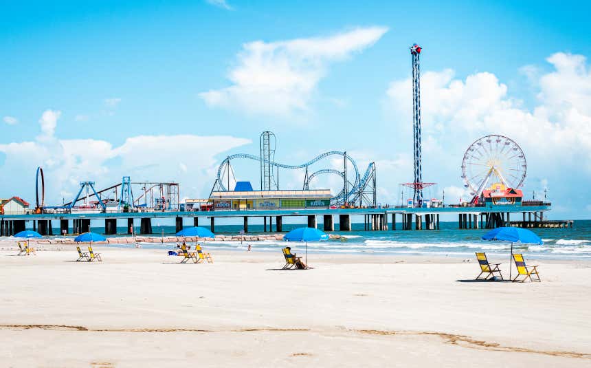 Parque de atracciones en la Isla de Galveston