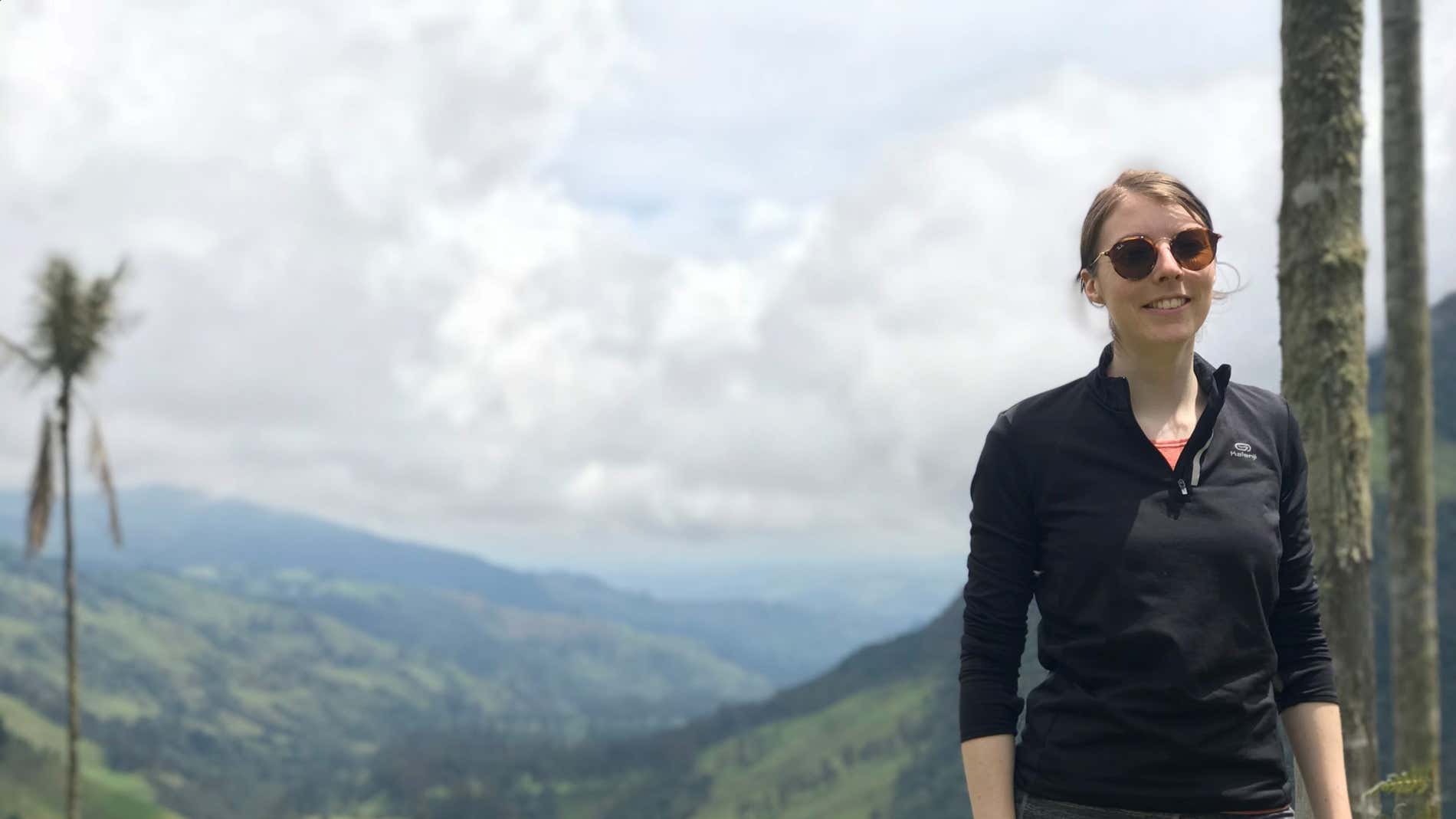 Hannah Colder en el Valle del Cocora