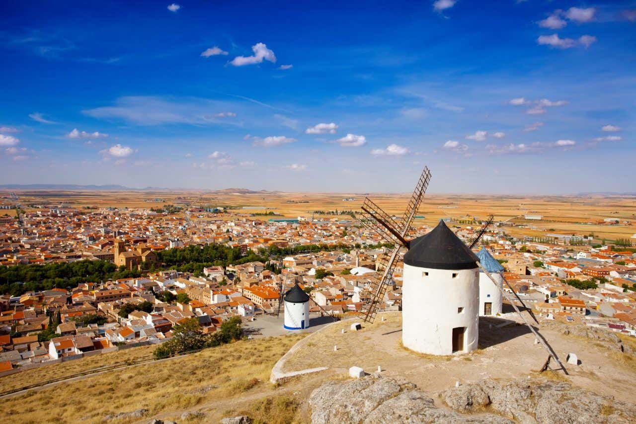 Panorámica de los molinos de Campo de Criptana