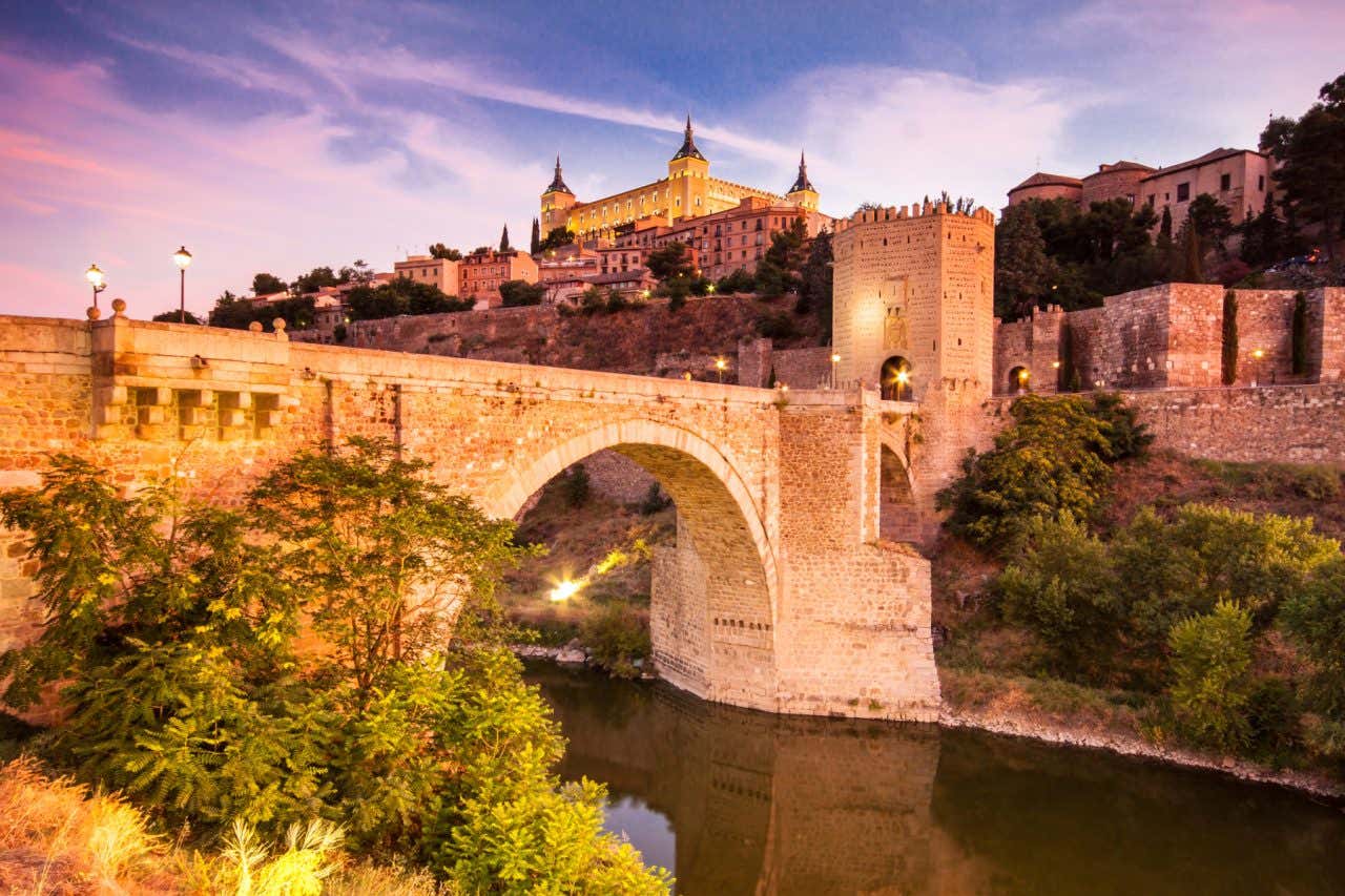 Panorámica de Toledo al atardecer