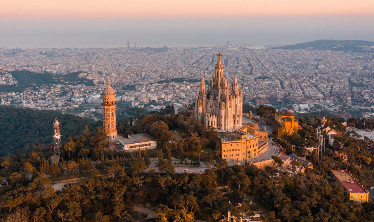 Vista aérea de Barcelona