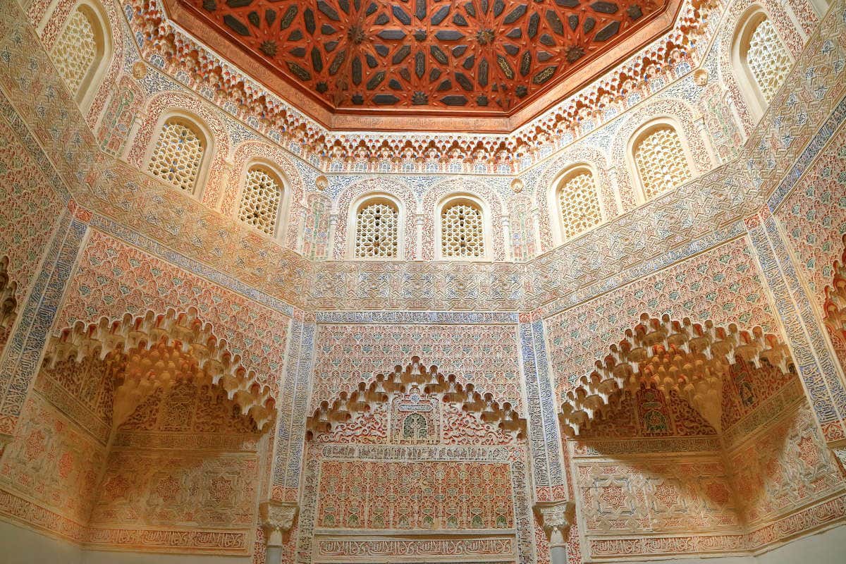 Detalles arquitectónicos de la Madraza árabe de Granada