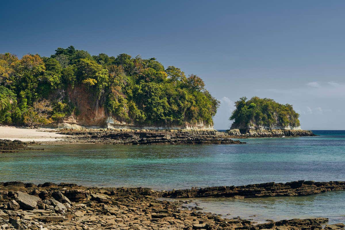 Uma das baías de Islas Perlas