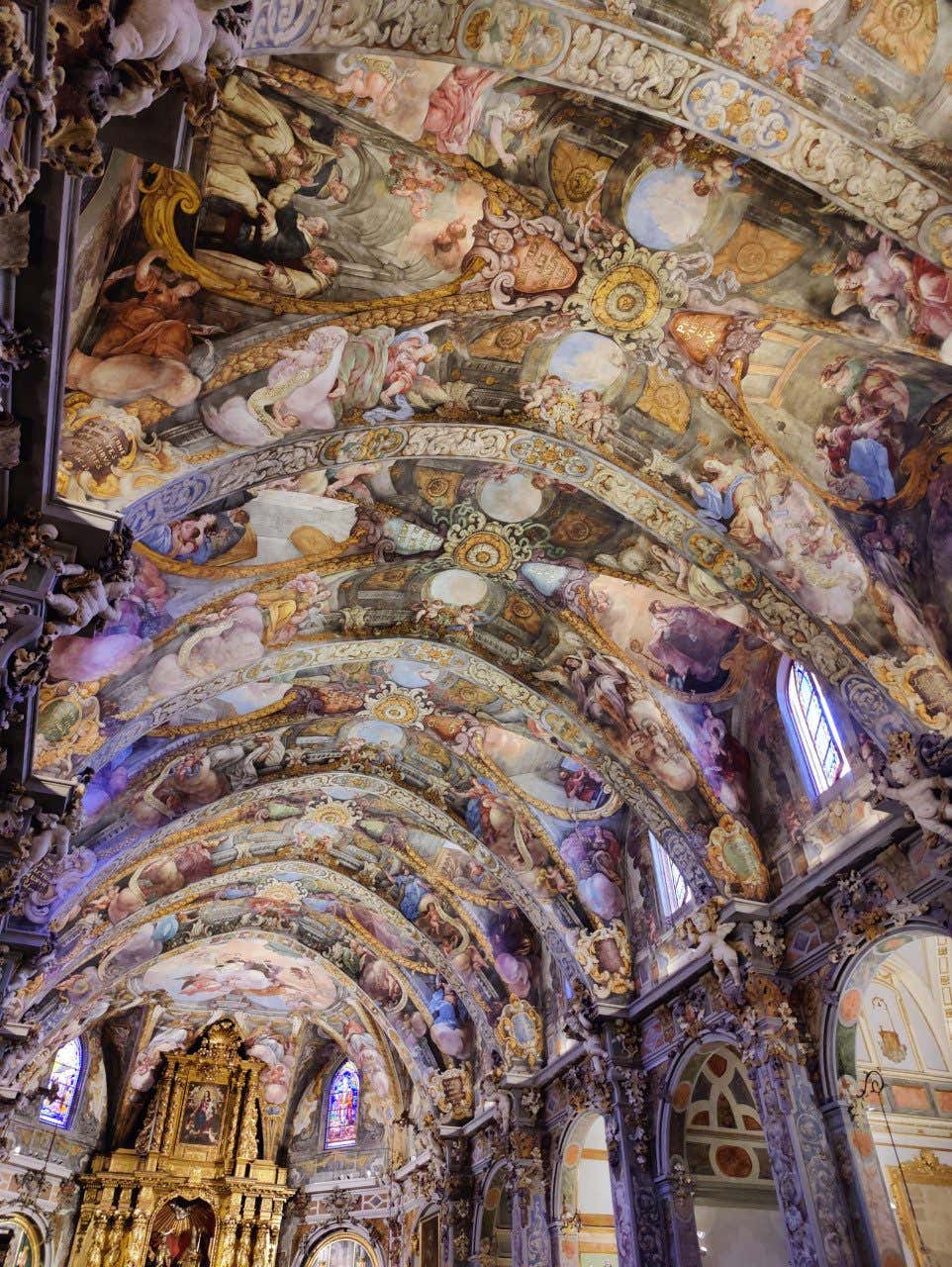 Fresques de l'église de Saint-Nicolas de Bari, considérée comme la chapelle Sixtine de Valence