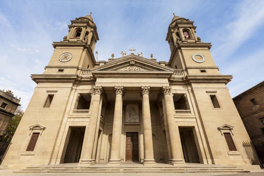 Façade de la cathédrale de Pampelune