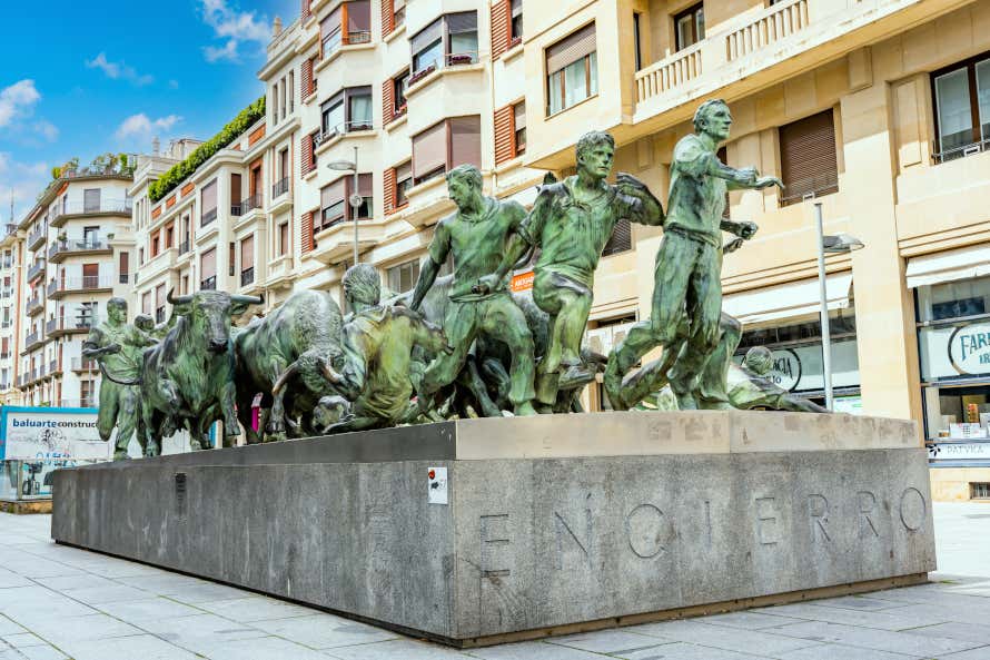 Monument au lâcher de taureaux de Pampelune