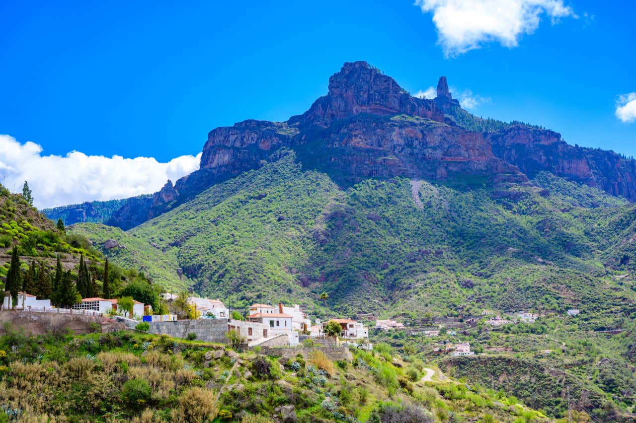 Vistas del Roque Nublo desde Tejeda