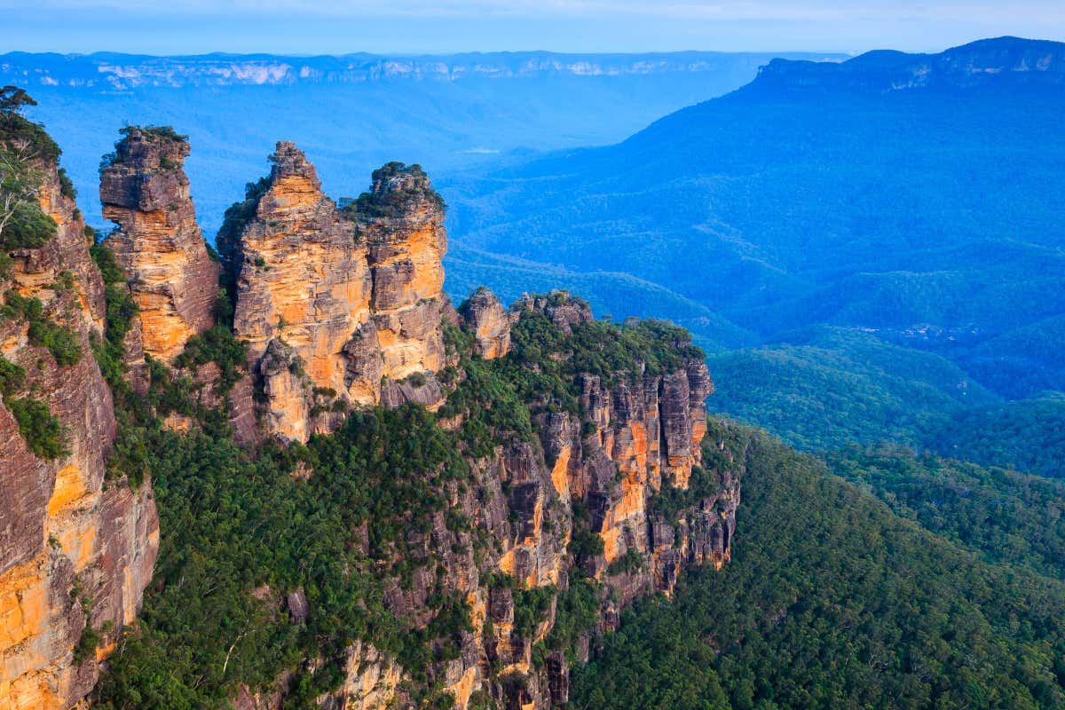 Montañas Azules, un paraje protegido situado en las afueras de Sídney