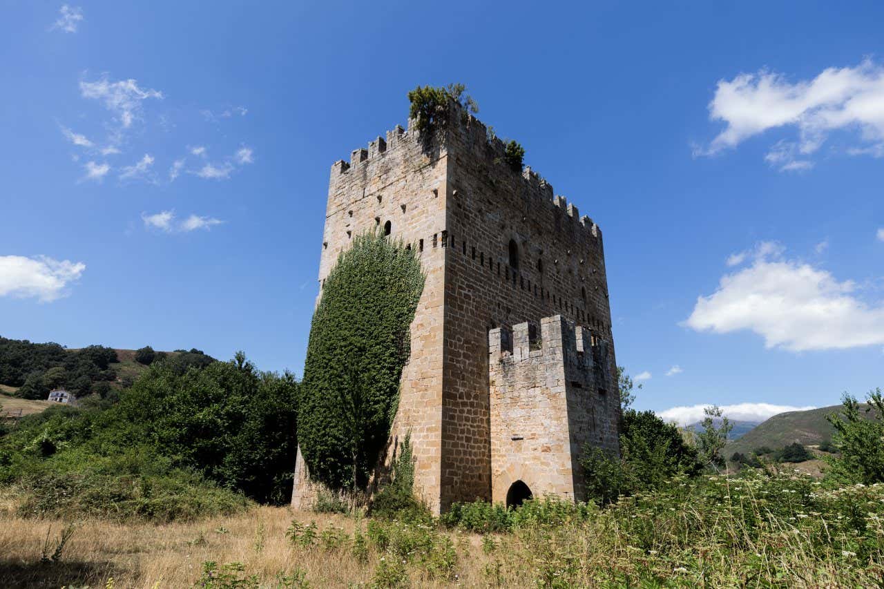 Ruinas de la Torre medieval de Velasco en Espinosa de los Monteros