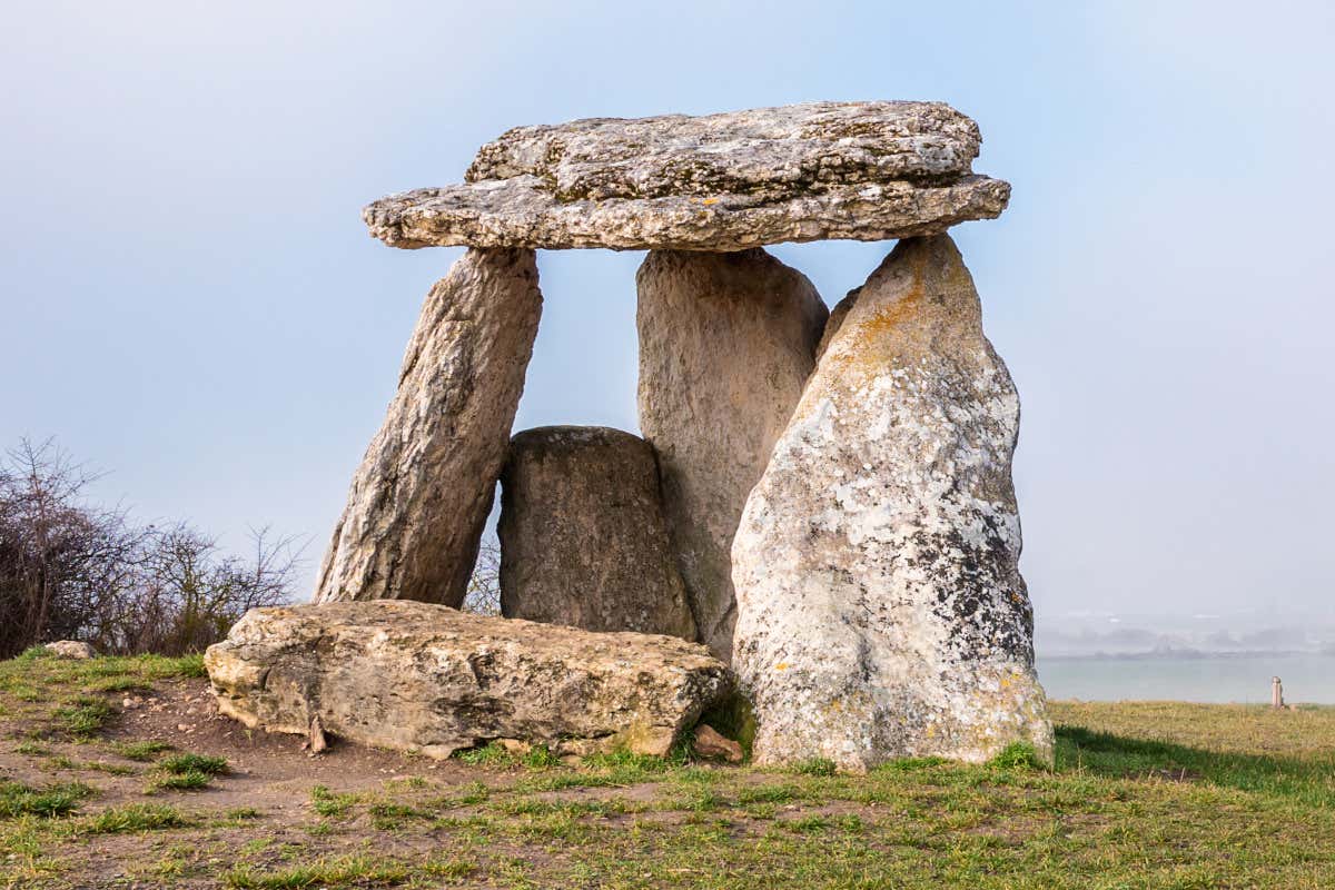 Vista de un dolmen prehistórico