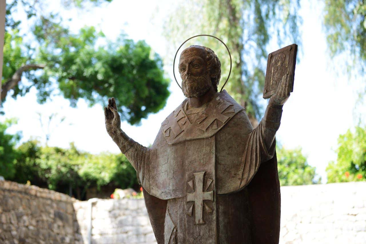 Statue de saint Nicolas en Turquie, le saint qui a inspiré le Père Noël