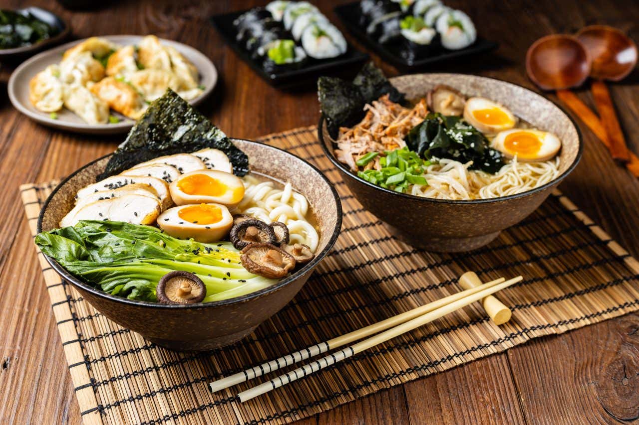 Bols de ramen, spécialité japonaise qui lui vaut sa place au deuxième rang dans le classement des meilleures cuisines du monde