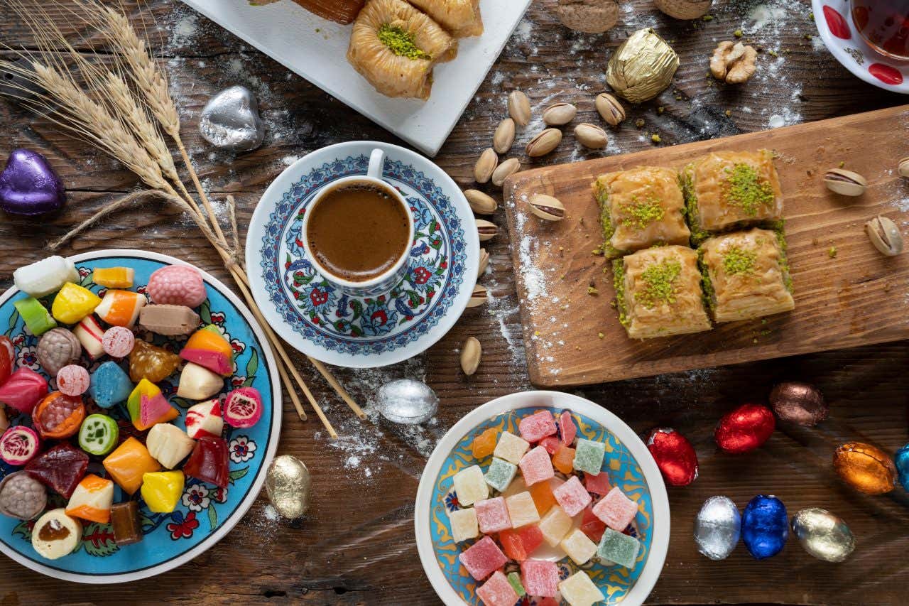 Baklavas, bonbons colorés et café turcs, des spécialité qui permettent à la Turquie de se positionner dans le classement des meilleures gastronomies mondiales