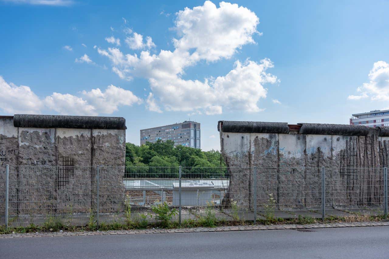 Vista do Muro de Berlim, um dos lugares mais visitados do mundo