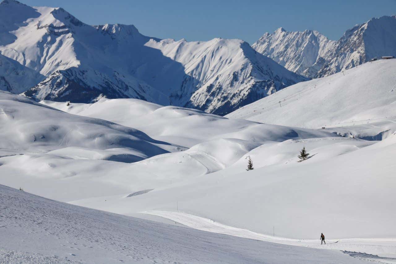 Paysage de l'Alpe d'Huez, l'une des meilleures stations de ski