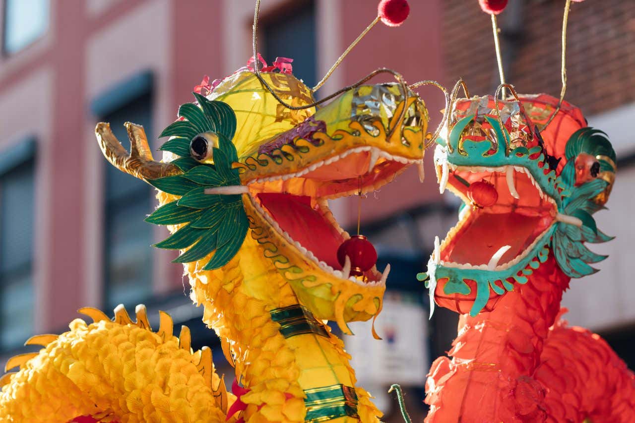 Dragons de papier à Madrid, dans le quartier chinois de la capitale espagnole