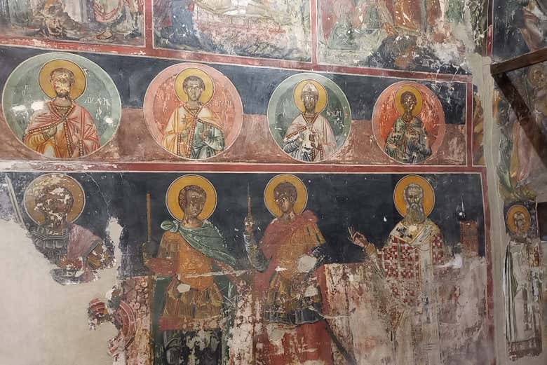 Admiraremos frescos bizantinos del siglo XVI