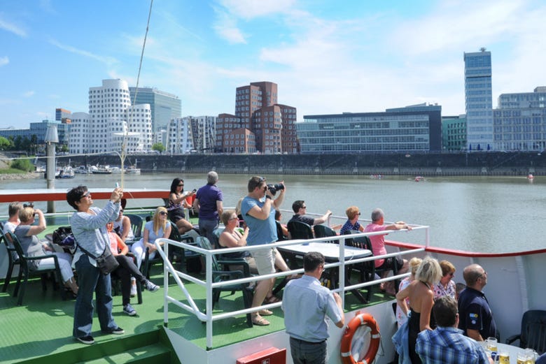 Enjoying the ride along the Rhine