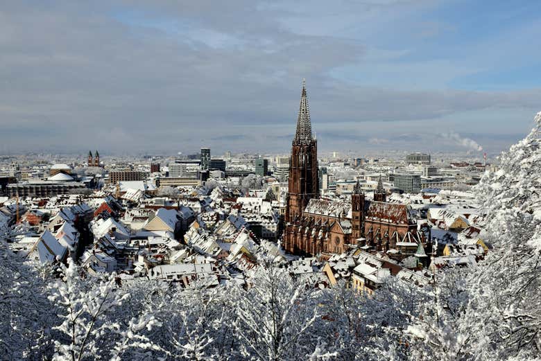 Freiburg becomes a winter wonderland