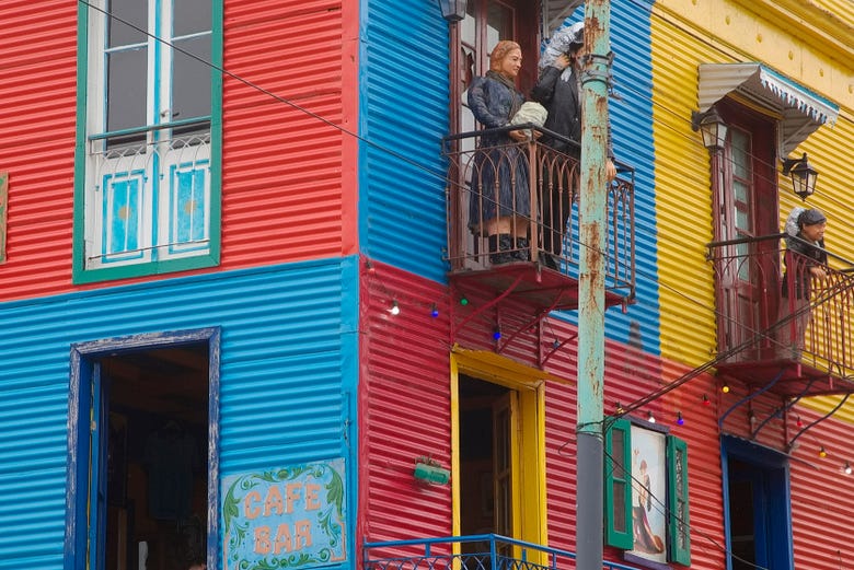 Peculiares edificios en el Barrio de La Boca