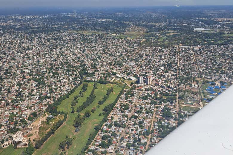 Panorámica desde la avioneta