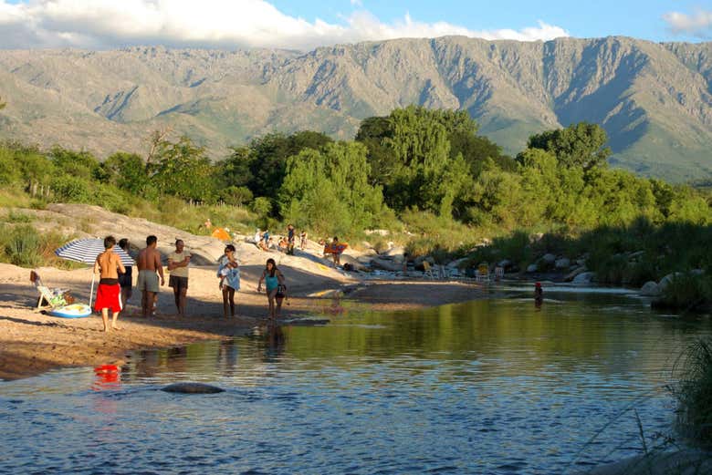 Elephant spa in the Traslasierra Valley