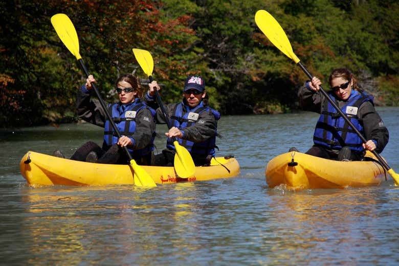 Tour del Río de las Vueltas in kayak