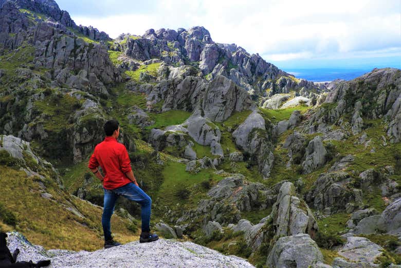 Contemplando o maciço de Los Gigantes