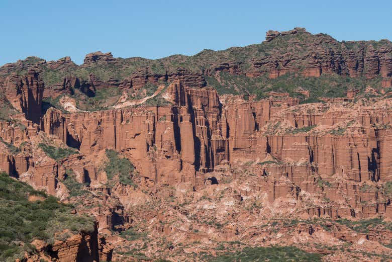 Rock walls of the Sierra de las Quijadas