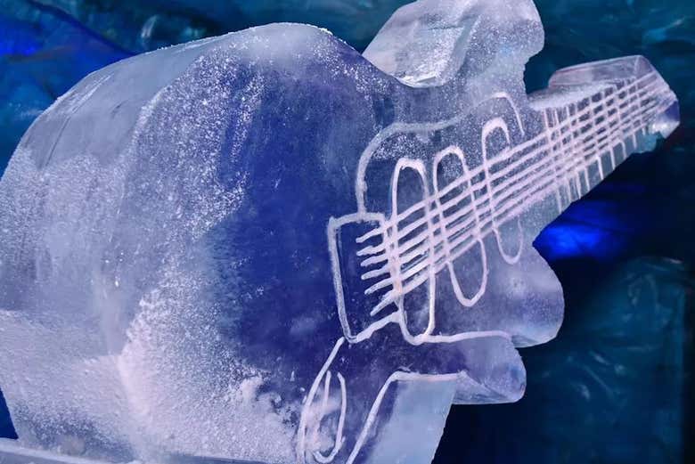 Esculturas de gelo no Icebar Iguazú