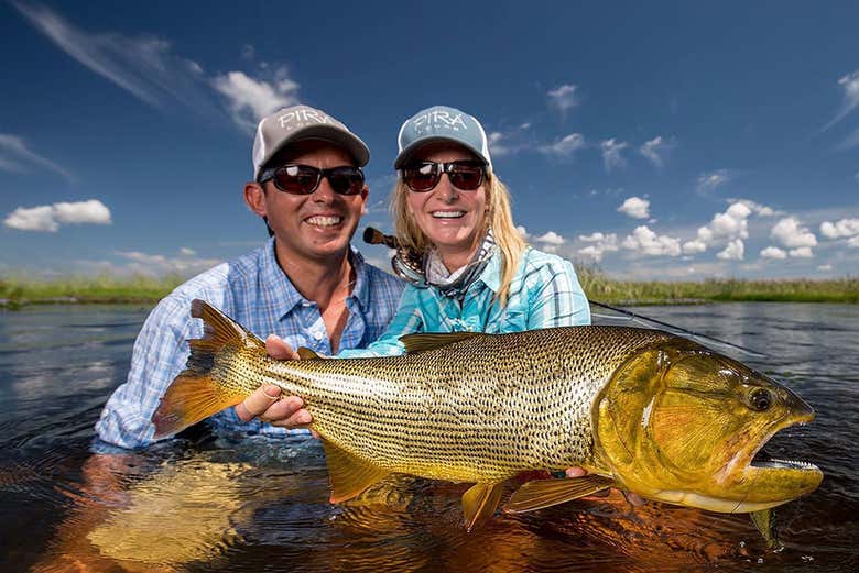 Pescando en el río Paraná