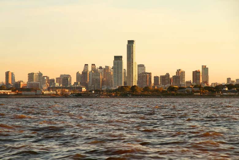 Buenos Aires vista do rio da Prata