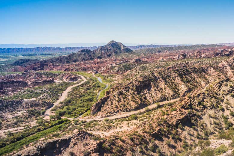 The landscapes of Jachal in Argentina