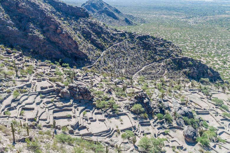 Vestiges de Quilmes vus d'en haut