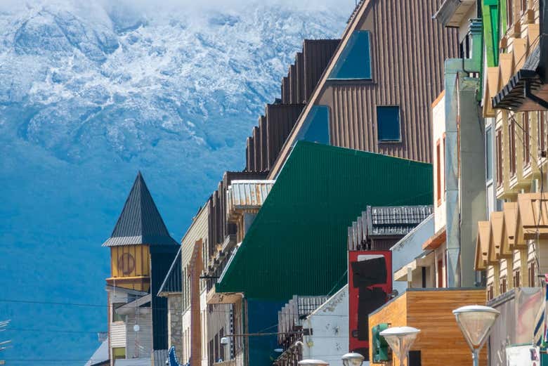 Edifícios típicos em Ushuaia